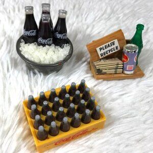 Set of 3 Vintage Coca-Cola 3D Magnets